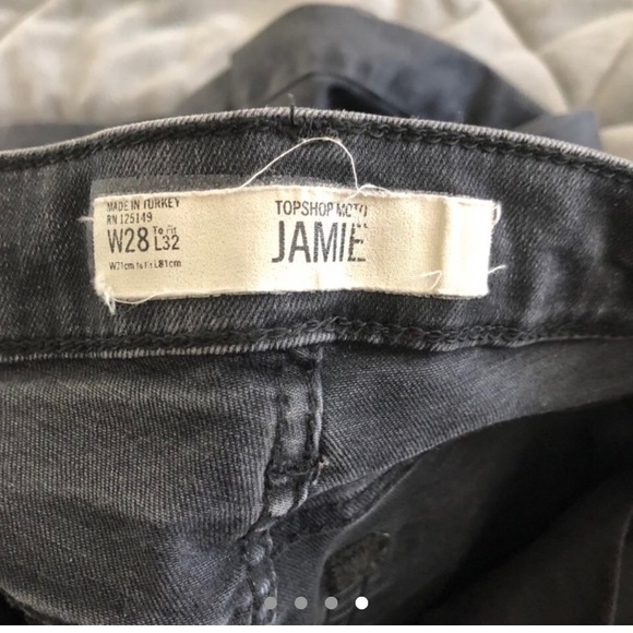 Greyish black topshop Jamie jeans (28) - Picture 4 of 4